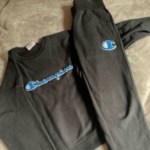 Black champion sweatsuit